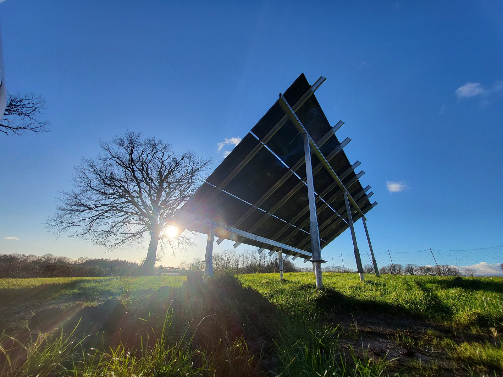 Solar-powered off-grid cabin