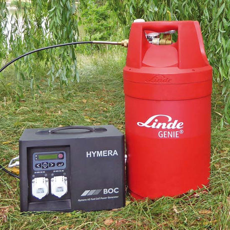 GENIE Cylinder fuel with HYMERA  hydrogen fuel system