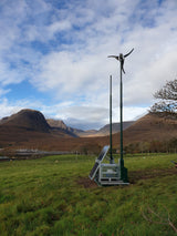 LE600 on PowerBox mast on site in remote location, Scotland