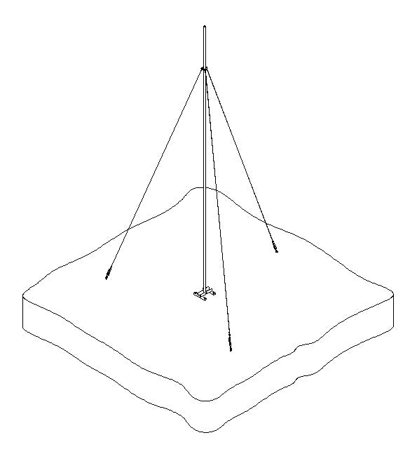 guyed tower kit diagram for wind turbine 